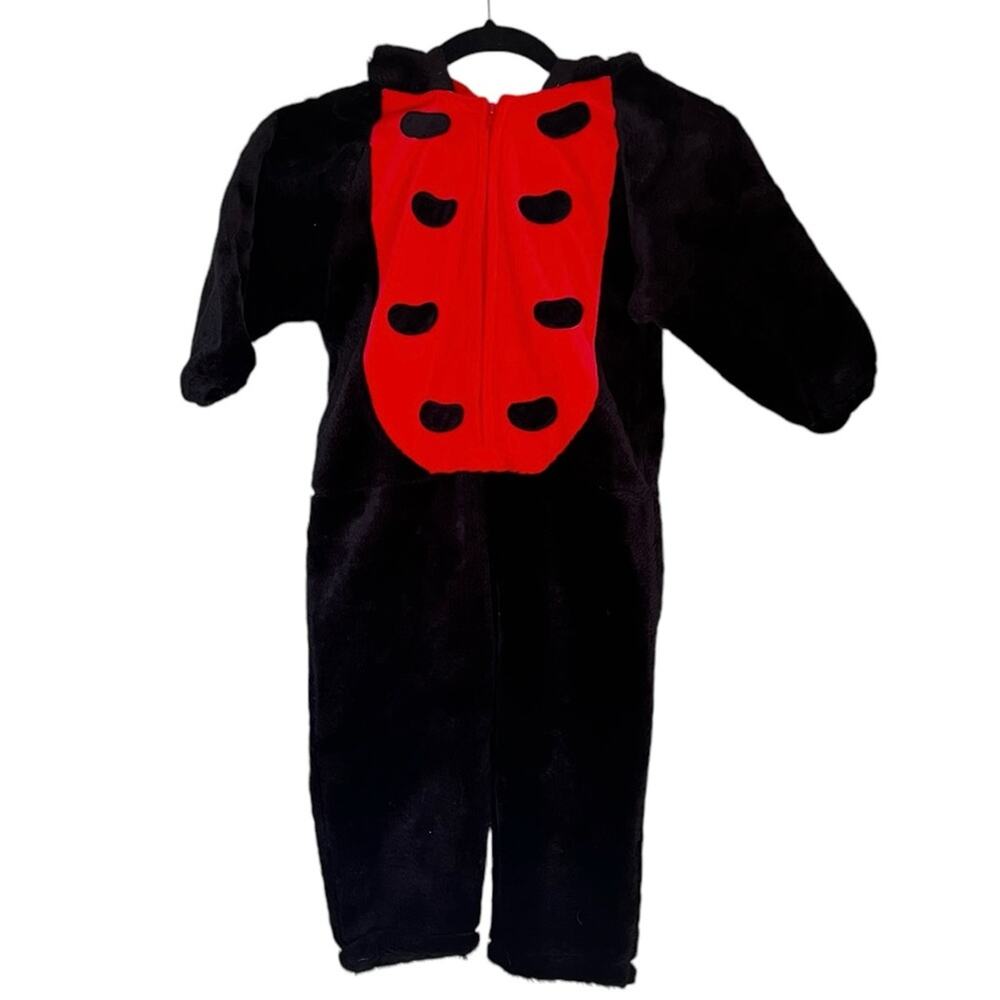 Ladybug kids full body faux fur Halloween costume size medium - Picture 2 of 9